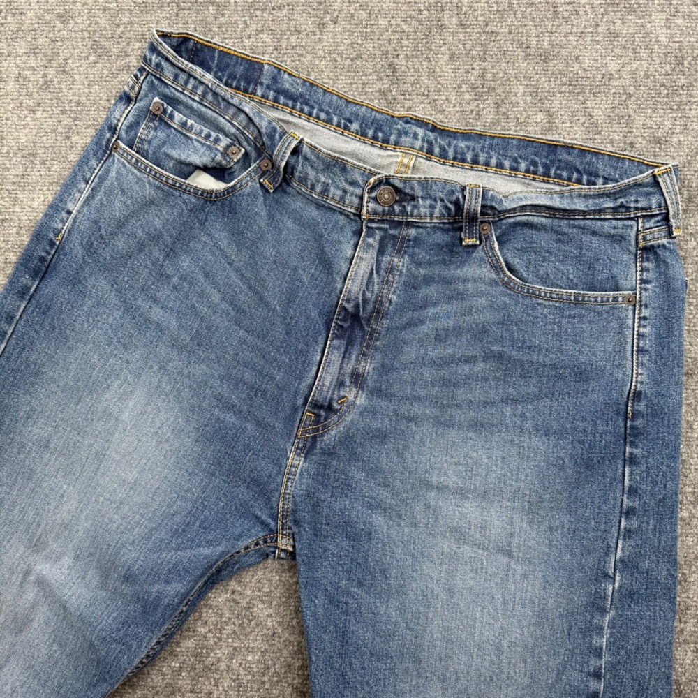 Levi Strauss 505 Jeans W40 L32 Blue Denim Straight Fit Casual Men's